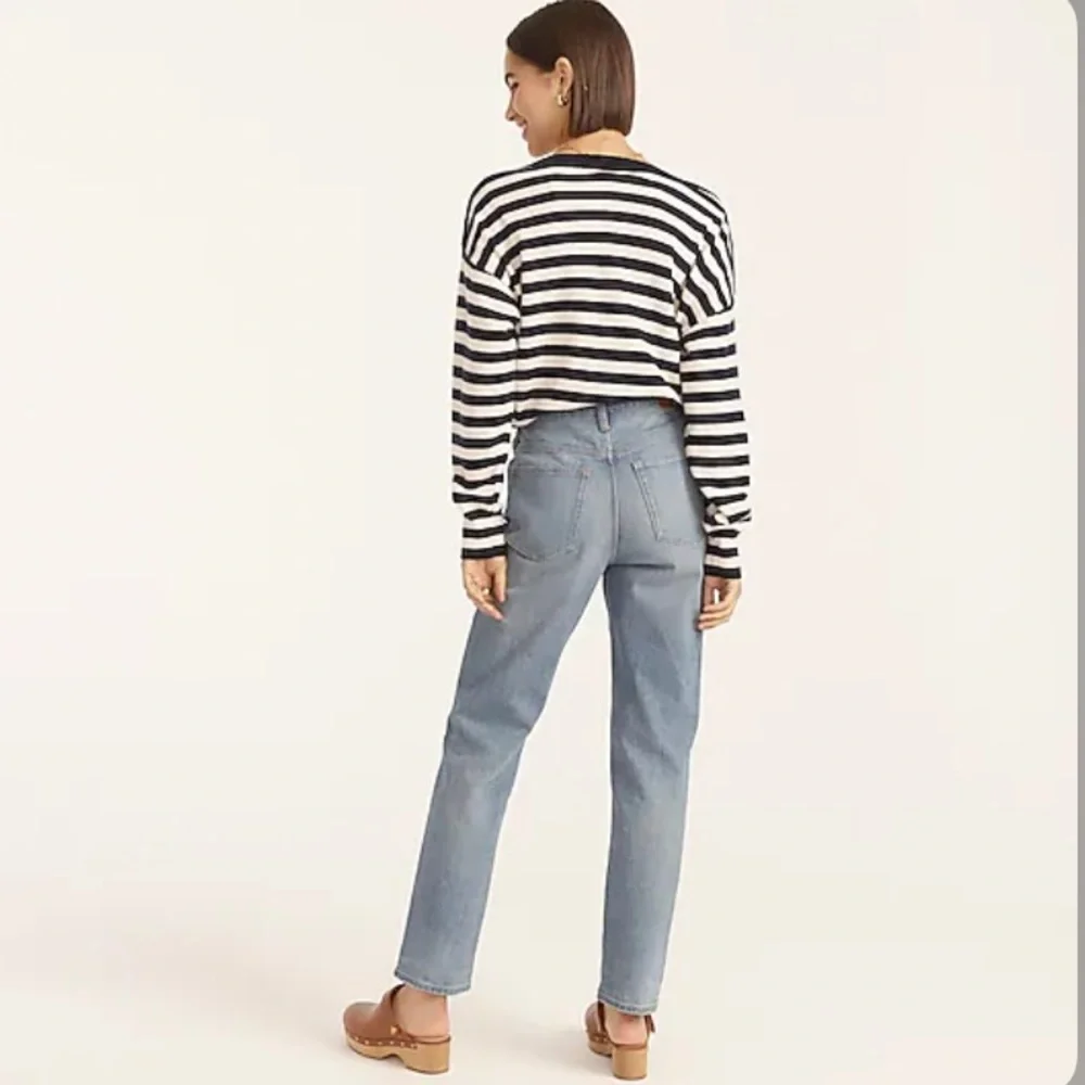 NWT J.‎ Crew High-Rise '90s Classic Straight Jean in Honeydew Wash